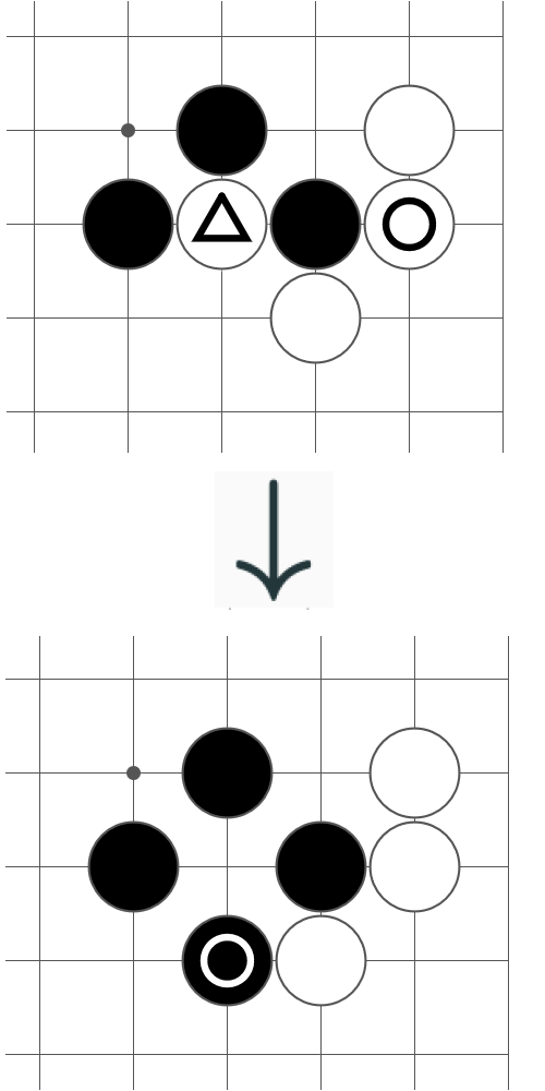 Capturing stones in Go